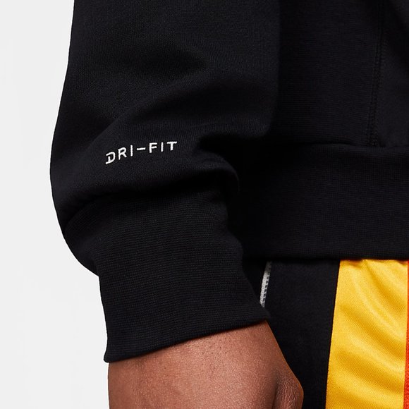 Nike Roswell Rayguns Basketball Hoodie Black Team CV1933-010 Black Gold Orange - Picture 6 of 16